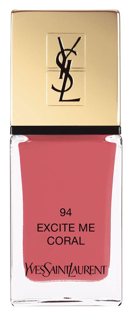 ysl excite me coral|YSL La Laque Couture .